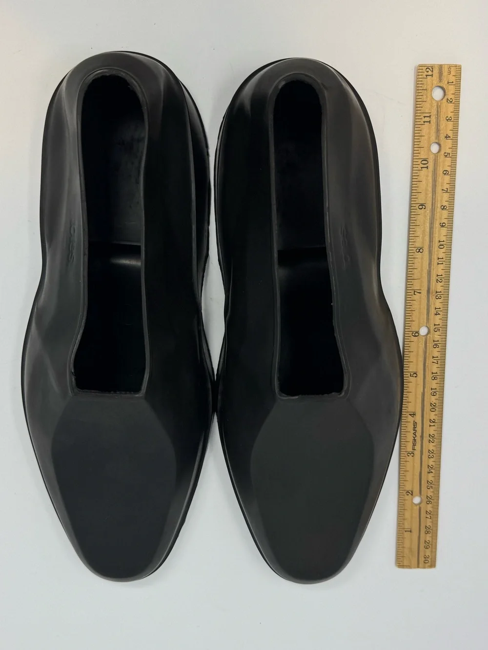 totes Men's Black Natural Rubber Slip-On Loafers Made in USA Size Large